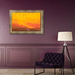 «Илья Пророк» в интерьере в классическом стиле в фиолетовых тонах