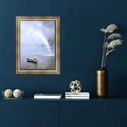 «Радуга 2» в интерьере в классическом стиле в синих тонах