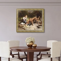 «Вечеринка на ужин» в интерьере столовой в классическом стиле