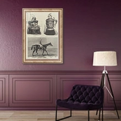 «The Ascot Cup» в интерьере в классическом стиле в фиолетовых тонах
