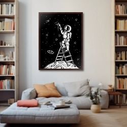 «Астронавт рисует звезды» в интерьере 