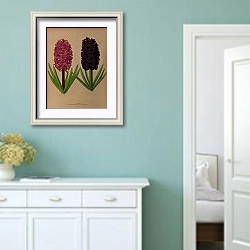 «Гиацинты 12» в интерьере коридора в стиле прованс в пастельных тонах