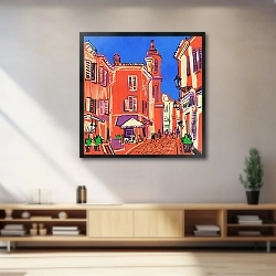 «улочка в маленьком французском городке» в интерьере 