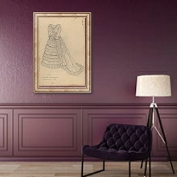 «Dress» в интерьере в классическом стиле в фиолетовых тонах