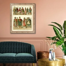 «Franks 800 AD» в интерьере классической гостиной над диваном