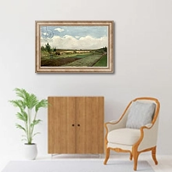 «Landscape, 1873» в интерьере в классическом стиле над комодом