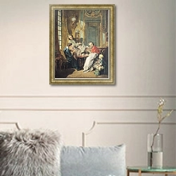 «The Afternoon Meal, 1739» в интерьере в классическом стиле в светлых тонах