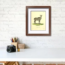 «Антилопа Antilope picta» в интерьере современного кабинета над столом