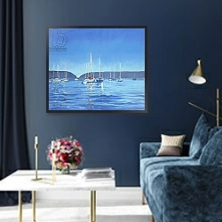 «Salcombe - Yachts - Twilight» в интерьере в классическом стиле в синих тонах