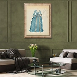 «Dress» в интерьере гостиной в оливковых тонах