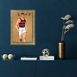 «U из P» в интерьере в классическом стиле в синих тонах