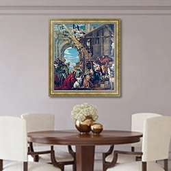 «Поклонение королей 3» в интерьере столовой в классическом стиле