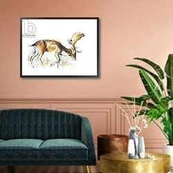 «Pisanello Buck, 2006» в интерьере классической гостиной над диваном