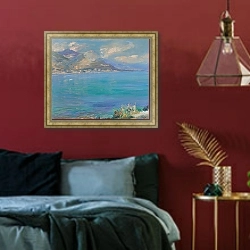 «Болье» в интерьере спальни с акцентной стеной