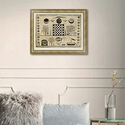 «Образ провидца Шейкера» в интерьере в классическом стиле в светлых тонах