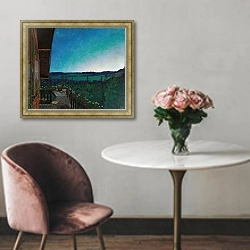 «летняя ночь» в интерьере в классическом стиле над креслом