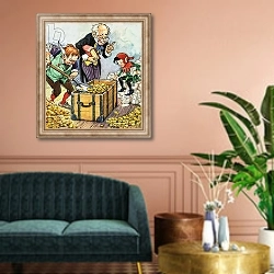 «Norman Gnome 21» в интерьере классической гостиной над диваном