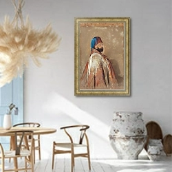 «Portrait of General Jochmus Pasha, circa 1841» в интерьере столовой в этническом стиле