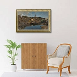 «Лоцманские лодки» в интерьере в классическом стиле над комодом