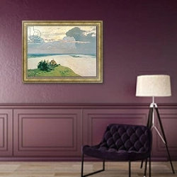 «Above the Eternal Peace, 1894 1» в интерьере в классическом стиле в фиолетовых тонах