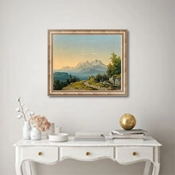 «A View of Triglav» в интерьере в классическом стиле над столом