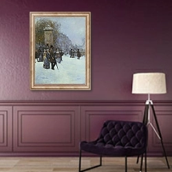 «The Promenade in Paris» в интерьере в классическом стиле в фиолетовых тонах
