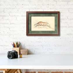 «Banded Mongoose» в интерьере современного кабинета над столом