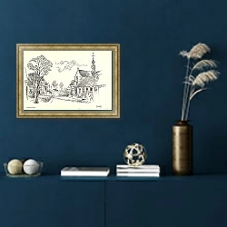 «Gezicht te Oosthuizen» в интерьере в классическом стиле в синих тонах