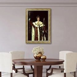 «Portrait of Charles X of France, 1829» в интерьере столовой в классическом стиле