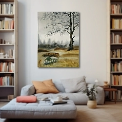 «Осенний пейзаж» в интерьере 