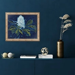 «Kastanje» в интерьере в классическом стиле в синих тонах