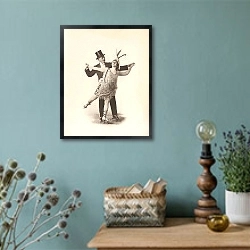 «Танец на колесах» в интерьере в стиле ретро с бирюзовыми стенами