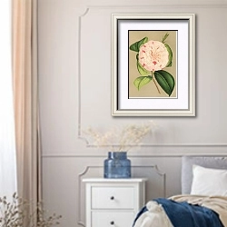«Camellia Luisa Bartoloni» в интерьере спальни в стиле прованс с синими деталями