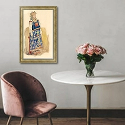 «Купава» в интерьере в классическом стиле над креслом