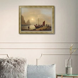 «Fisherfolk on the Coast» в интерьере в классическом стиле в светлых тонах