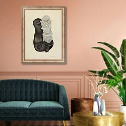 «Stirrup» в интерьере классической гостиной над диваном