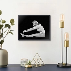 «Monroe, Marilyn 76» в интерьере в стиле ретро над столом