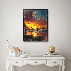 «Towards the sunset rays» в интерьере в классическом стиле над столом