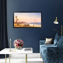 «Ceuta» в интерьере в классическом стиле в синих тонах