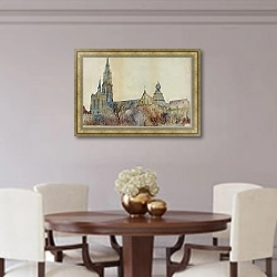 «Antwerp Cathedral» в интерьере столовой в классическом стиле