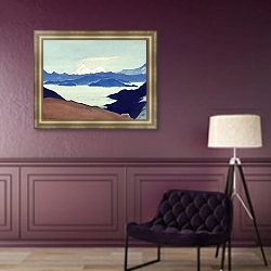 «Священные Гималаи 2» в интерьере в классическом стиле в фиолетовых тонах