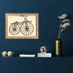 «Bicycle» в интерьере в классическом стиле в синих тонах