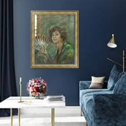 «Розита» в интерьере в классическом стиле в синих тонах