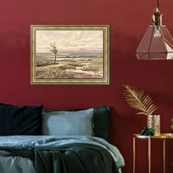 «Polessia» в интерьере спальни с акцентной стеной