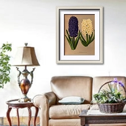 «Гиацинты 6» в интерьере гостиной в стиле прованс