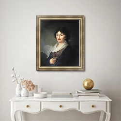 «Портрет Екатерины Николаевны Давыдовой» в интерьере в классическом стиле над столом