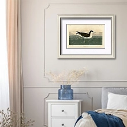 «Dusky Petrel» в интерьере спальни в стиле прованс с синими деталями