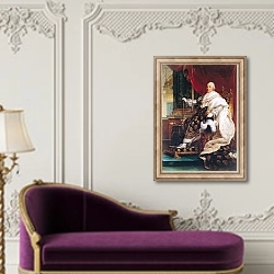 «Louis XVIII» в интерьере в классическом стиле над банкеткой