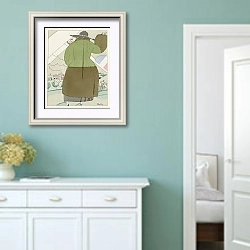 «Relation ; Manteau de sports, de Paul Poiret» в интерьере коридора в стиле прованс в пастельных тонах