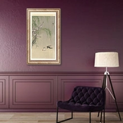 «Swallows in flight» в интерьере в классическом стиле в фиолетовых тонах